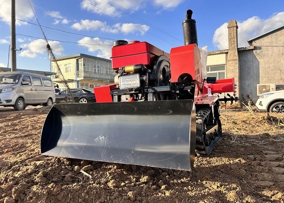 Pertanian Kultivator Rotary Tiller Pertanian Crawler Mini Traktor 25 Hp