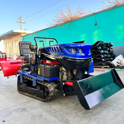 2024 Made In China Mesin Pertanian Produksi Sendiri Untuk Pertanian Kering Tanah Mini Crawler Traktor