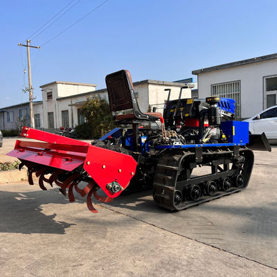 2024 Made In China Mesin Pertanian Produksi Sendiri Untuk Pertanian Kering Tanah Mini Crawler Traktor