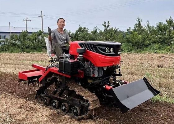 Multifunction Compact Crawler Tractor Peralatan Pertanian