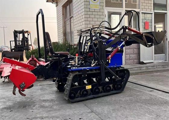 Traktor Mini yang dapat diandalkan 35 Hp Track Garden Tractor HYCT-35D
