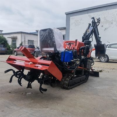 Paddy / Dry Land Diesel Mini Crawler Traktor 35HP 25HP Dengan Dozer Blade