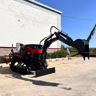 Paddy / Dry Land Diesel Mini Crawler Traktor 35HP 25HP Dengan Dozer Blade