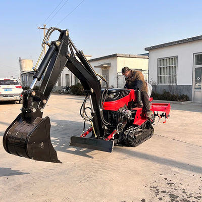 Paddy / Dry Land Diesel Mini Crawler Traktor 35HP 25HP Dengan Dozer Blade