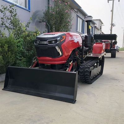 Kompak 50HP dry land crawler traktor dengan alat pertanian
