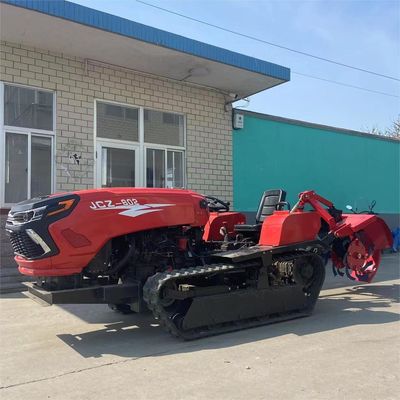 Kompak 50HP dry land crawler traktor dengan alat pertanian
