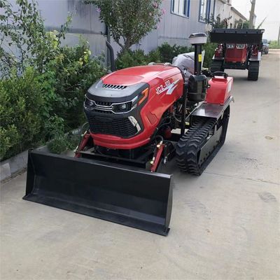 Kompak 50HP dry land crawler traktor dengan alat pertanian