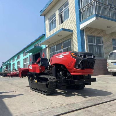 Multifungsi Kompak Crawler Traktor Peralatan Pertanian Dengan Loader Dan Backhoe