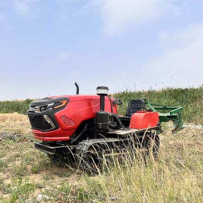 Pertanian 50HP Dry Land Crawler Traktor, Gear Drive Taman Traktor Untuk Pertanian Mulcher