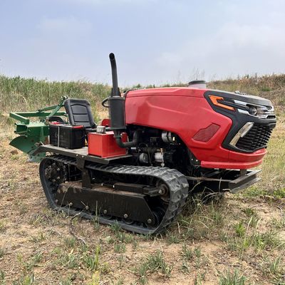 Kompak 50HP dry land crawler traktor dengan alat pertanian