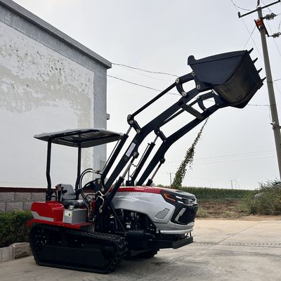 Taman Crawler Track Traktor 50HP 60HP Peternakan kecil Crawler Traktor Dengan Loader