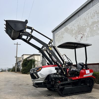 Taman Crawler Track Traktor 50HP 60HP Peternakan kecil Crawler Traktor Dengan Loader