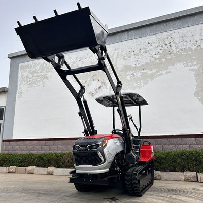 Taman Crawler Track Traktor 50HP 60HP Peternakan kecil Crawler Traktor Dengan Loader