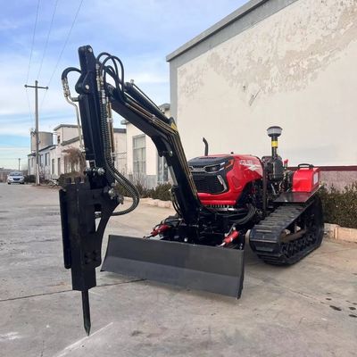 Mini remote control Orchard Crawler Tractor Untuk Paddy Gunung / Land Field