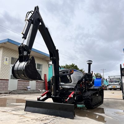 Mini remote control Orchard Crawler Tractor Untuk Paddy Gunung / Land Field