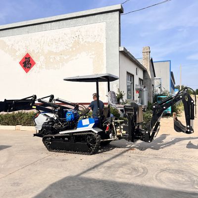 Pertanian Gunung Paddy Field / Land Farm Crawler Tractor Peralatan Pertanian