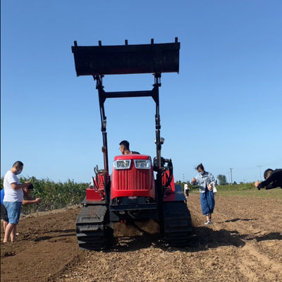 25 HP -120 HP Pertanian Crawler Traktor Peralatan Konstruksi Dengan Loader