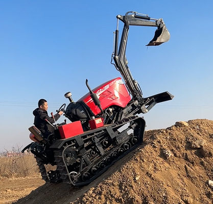 Orchard Farm Garden Diesel Engine Tractor With Lawn Mower Excavator Mesin Pertanian