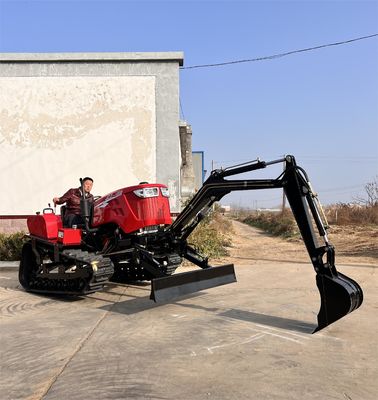 Pertanian 80HP Crawler Traktor Mini Dozer Traktor Peralatan Pertanian