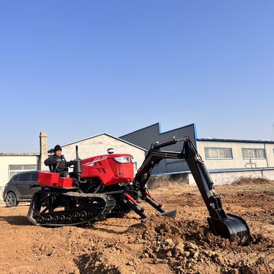 Pertanian 80HP Crawler Traktor Mini Dozer Traktor Peralatan Pertanian