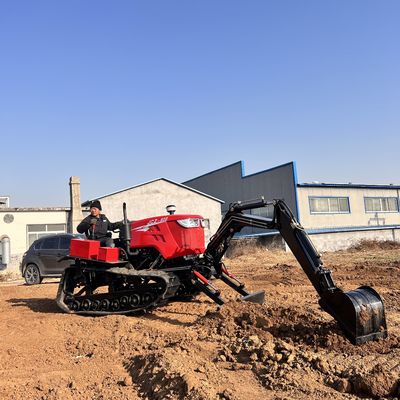 Pertanian 80HP Crawler Traktor Mini Dozer Traktor Peralatan Pertanian
