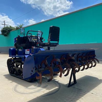 Rotary Tiller Crawler Tractor 25Hp 35 HP Peralatan Pertanian dengan Bulldozer