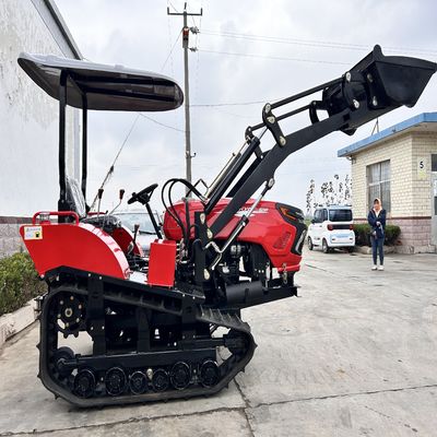 50Hp Petani Rotary Kecil Mini Crawler Pemotong Rumput Untuk Orchard Rotary Tiller Cultivator