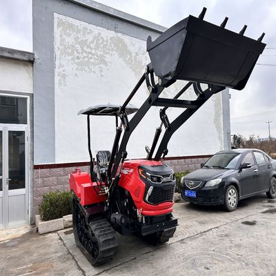 50Hp Petani Rotary Kecil Mini Crawler Pemotong Rumput Untuk Orchard Rotary Tiller Cultivator