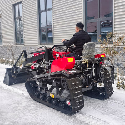 OEM ODM Pertanian Crawler Traktor / Mini Traktor 50 Hp Dengan Front End Bucket