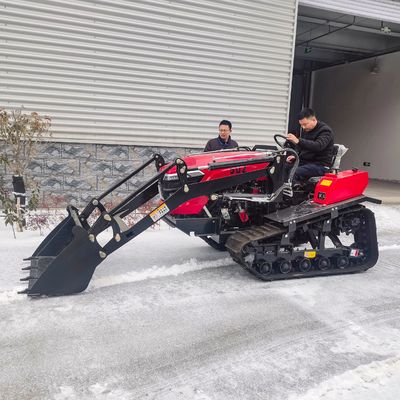 OEM ODM Pertanian Crawler Traktor / Mini Traktor 50 Hp Dengan Front End Bucket