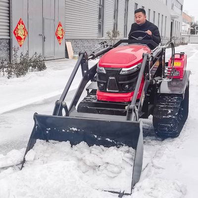 Karet Track Farm Rice Paddy Tractor Pertanian 50hp Crawler Tractor