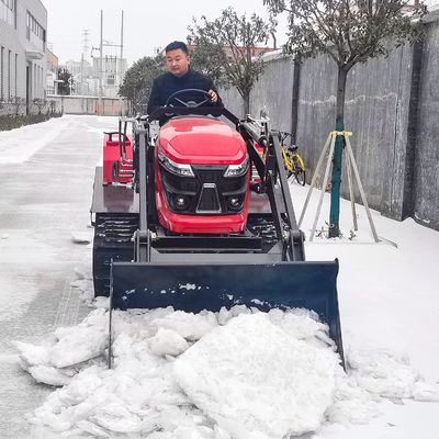 OEM ODM Pertanian Crawler Traktor / Mini Traktor 50 Hp Dengan Front End Bucket