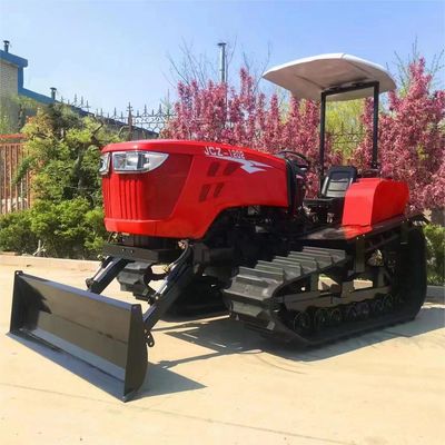 120hp Orchard Crawler Cultivator kecil Rotary Vineyard Crawler traktor