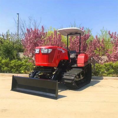 120hp Orchard Crawler Cultivator kecil Rotary Vineyard Crawler traktor