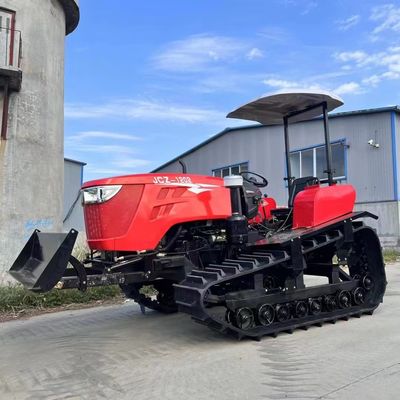120hp Orchard Crawler Cultivator kecil Rotary Vineyard Crawler traktor