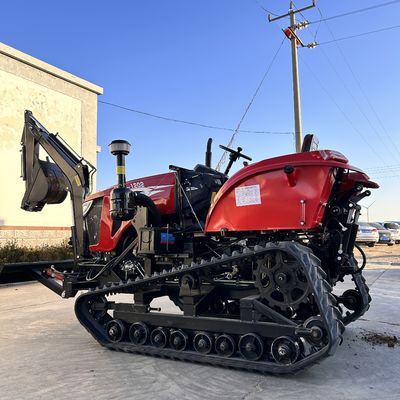 Pertanian Traktor tipe jalur kecil Traktor Crawler Pertanian Multifungsi