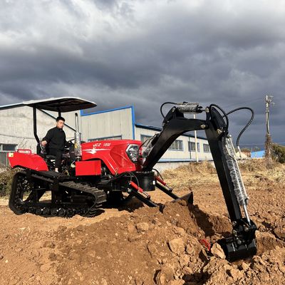 Pertanian Traktor tipe jalur kecil Traktor Crawler Pertanian Multifungsi