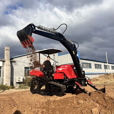 Pertanian Traktor tipe jalur kecil Traktor Crawler Pertanian Multifungsi