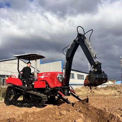 Pertanian Traktor tipe jalur kecil Traktor Crawler Pertanian Multifungsi