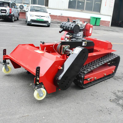 Traktor Pertanian Pemotong Rumput Pemotong Flail Hammer Crawler Pemotong Rumput 800mm Lebar Pemotongan