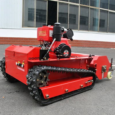 Traktor Pertanian Pemotong Rumput Pemotong Flail Hammer Crawler Pemotong Rumput 800mm Lebar Pemotongan