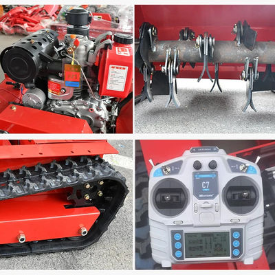 Traktor Pertanian Pemotong Rumput Pemotong Flail Hammer Crawler Pemotong Rumput 800mm Lebar Pemotongan