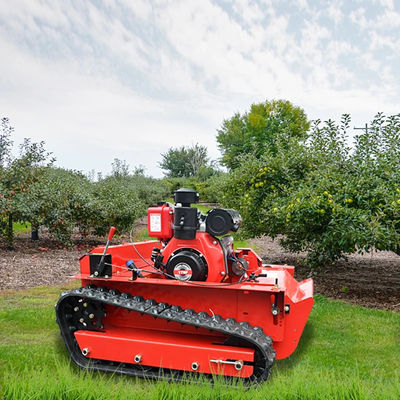 Multifungsi Remote Control Crawler Lawn Mower 1200mm Lebar Flail Mower 12HP
