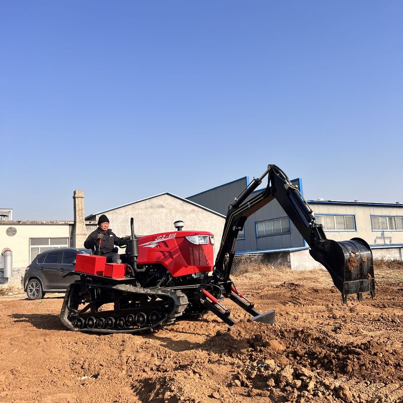 Peternakan Kecil Kultivator Rotary Tiller Pertanian Mini Crawler Traktor Untuk Pertanian
