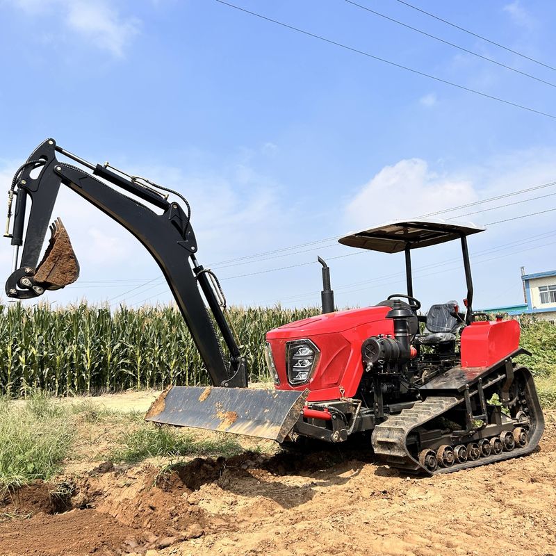 Traktor kecil mini tangan Pertanian Crawler Traktor dengan aksesoris untuk pilihan